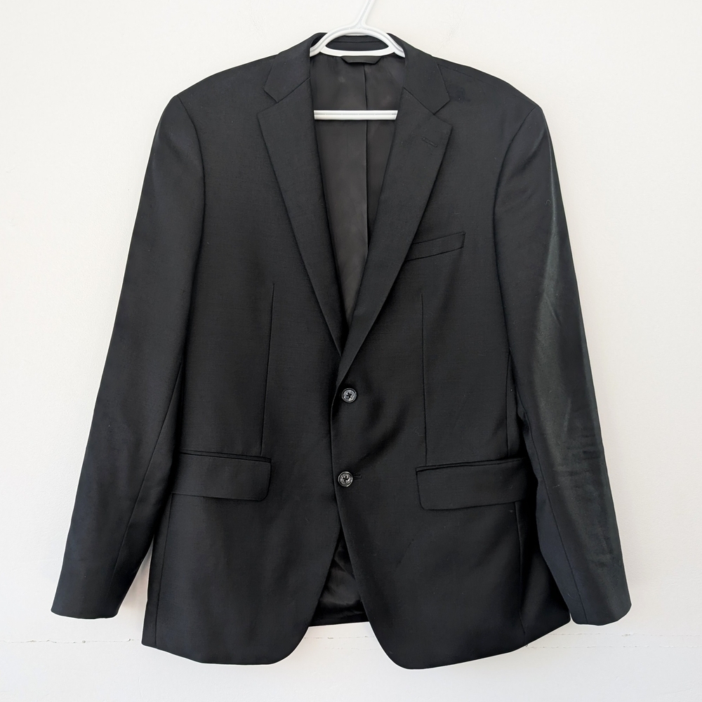 Orvieto Men's Classic Black Blazer Sport Coat (42R)